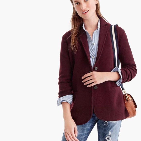 J Crew merino wool sweater blazer, size small